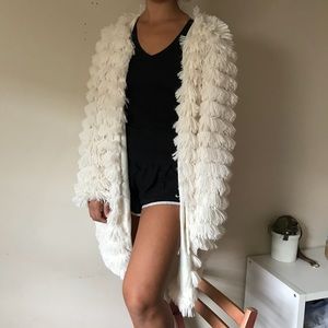 White Shaggy Jacket